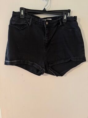 Levi's Black Women's Denim Cutoff Shorts